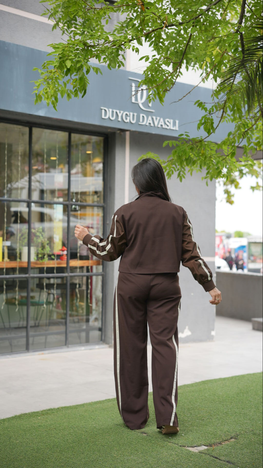 QUZU VINTAGE YANI ŞERİT DETAYLI İKİLİ TAKIM