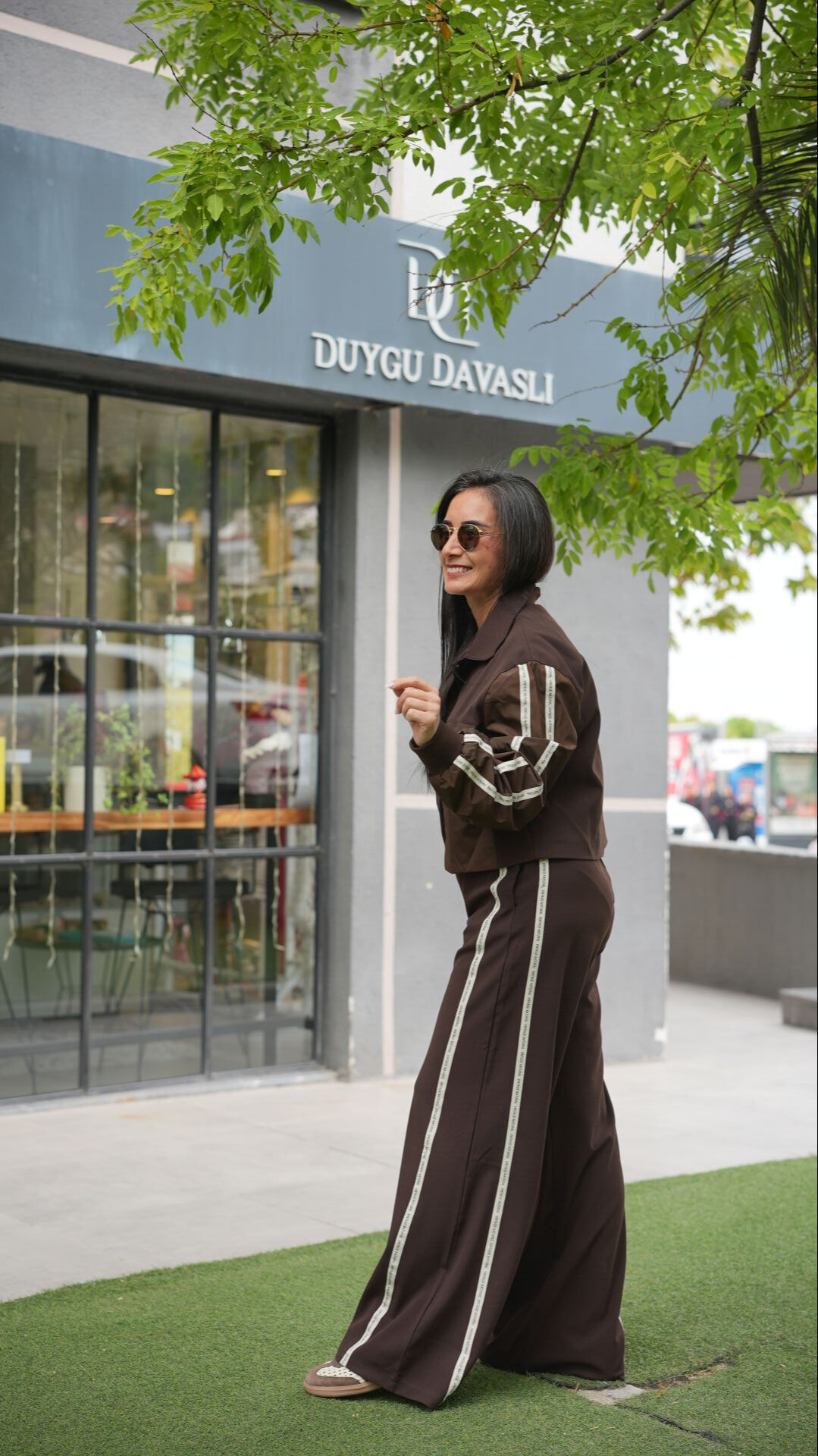 QUZU VINTAGE YANI ŞERİT DETAYLI İKİLİ TAKIM