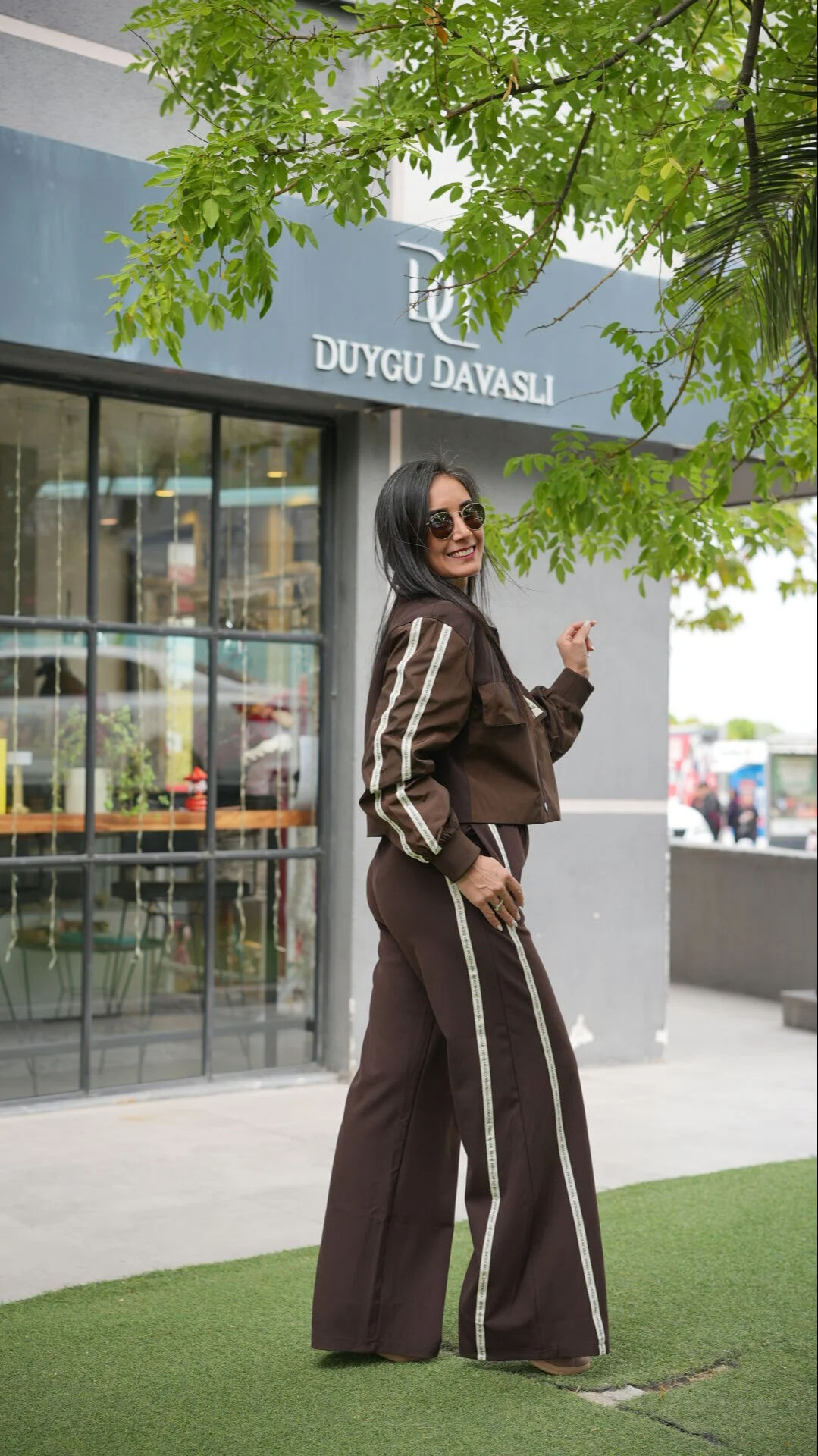 QUZU VINTAGE YANI ŞERİT DETAYLI İKİLİ TAKIM